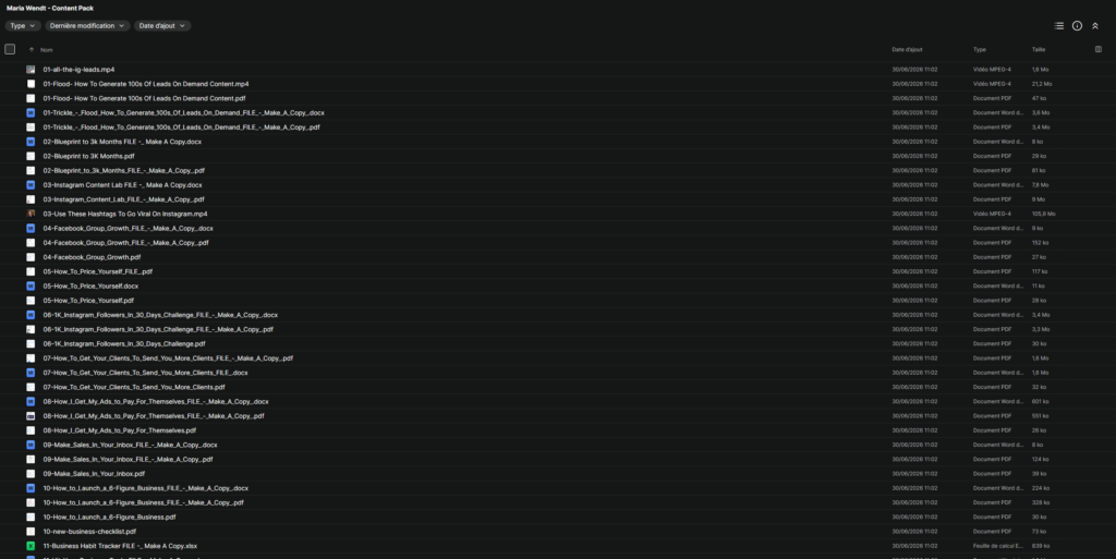 Maria Wendt – The Everything-Done-For-You Content Pack